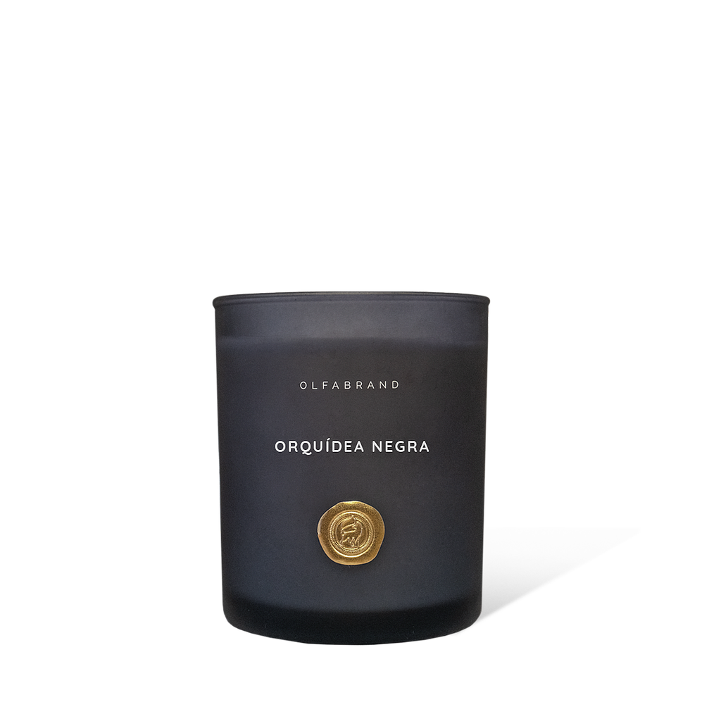 Vela Artesanal Orquidea Negra 300g