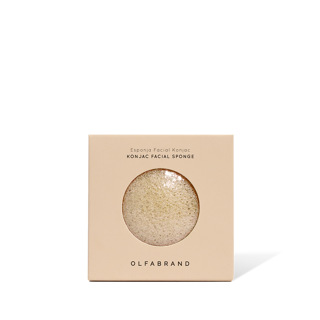 Esponja Facial Konjac Natural Rosada