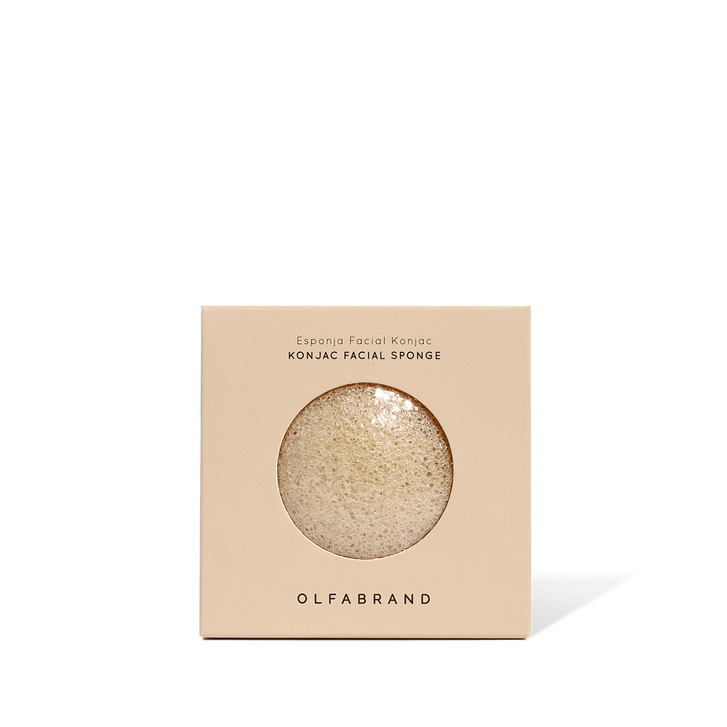 Esponja Facial Konjac Natural Rosada - Olfabrand