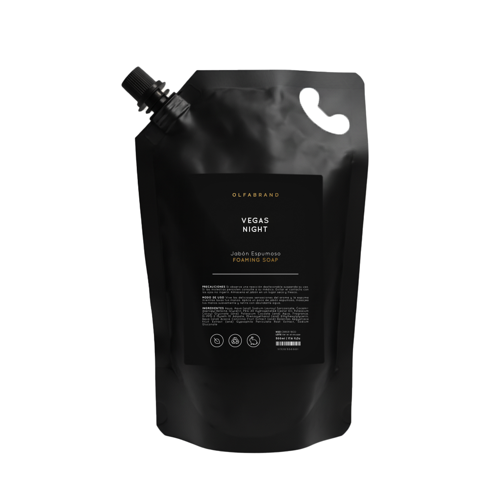 Sachet Repuesto Jabon Espumoso Vegas Night 500ml