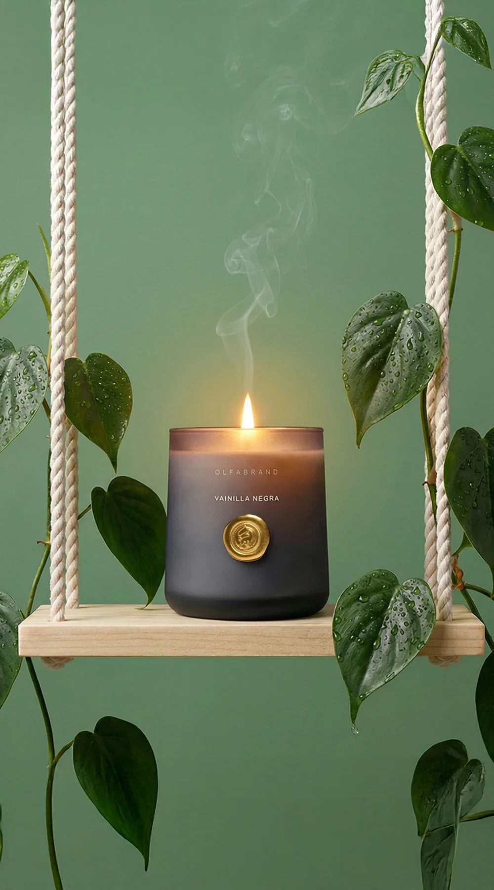 Vela Artesanal Vainilla Negra 210g