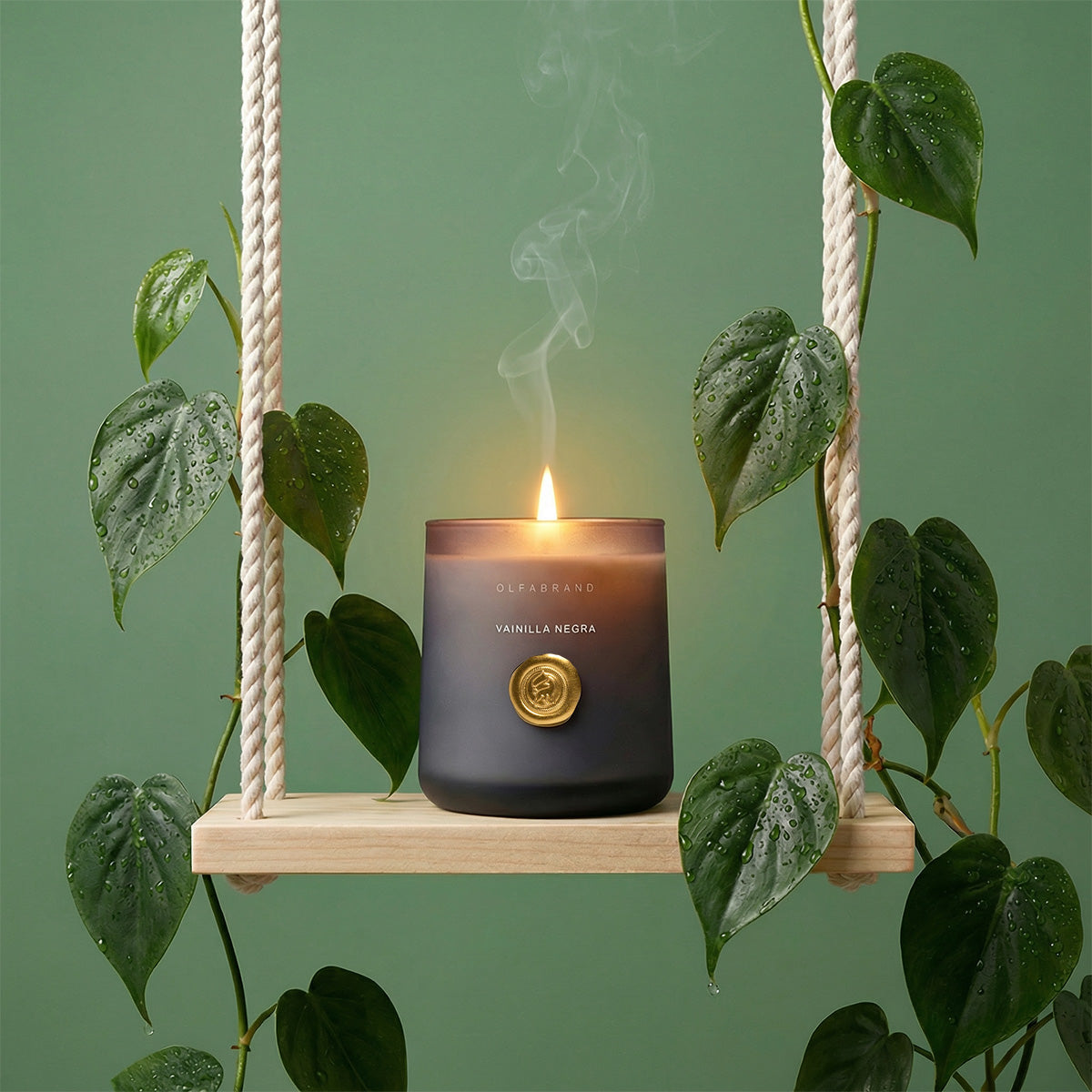 Vela Artesanal Vainilla Negra 210g