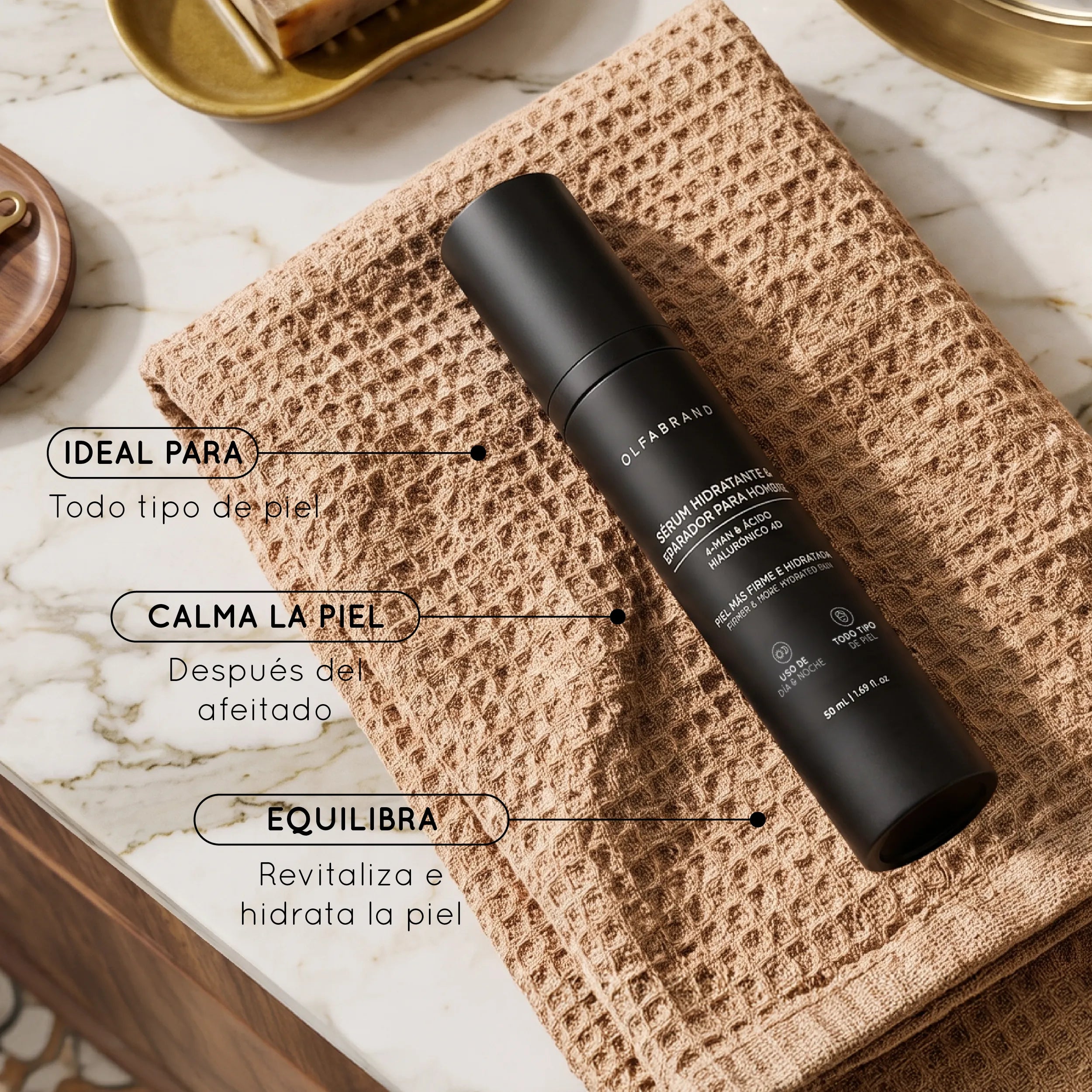 Sérum hidratante y reparador para hombres 50g