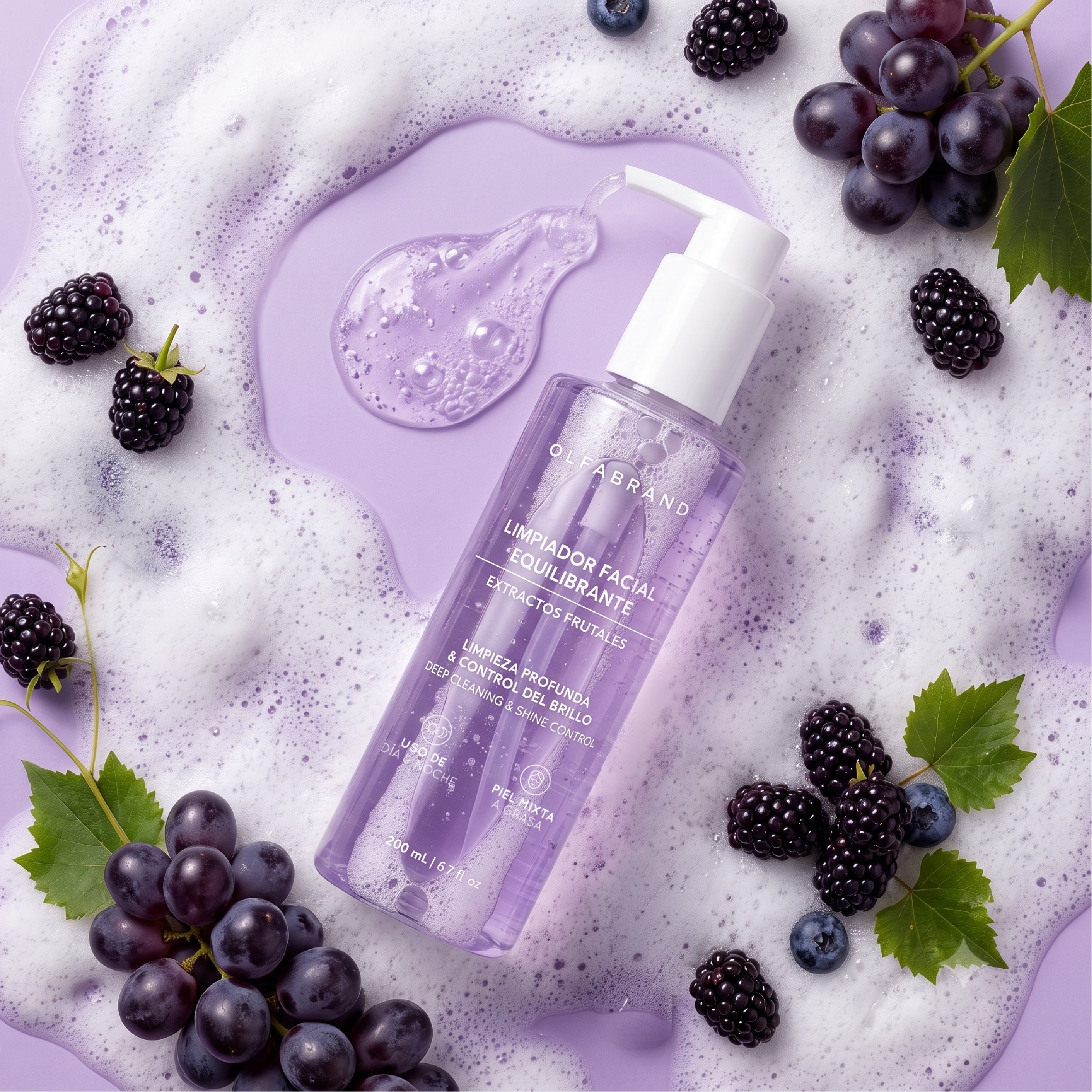 Limpiador Facial Equilibrante Extractos Frutales 200 mL