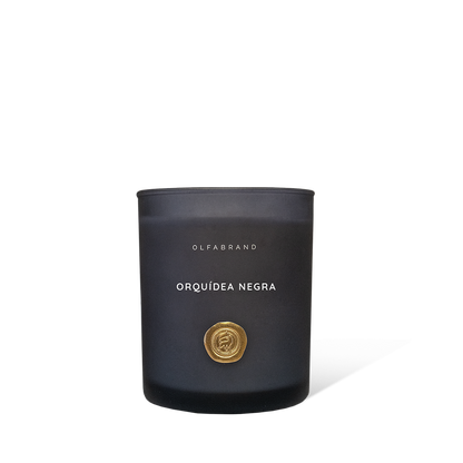 Vela Artesanal Orquidea Negra 300g