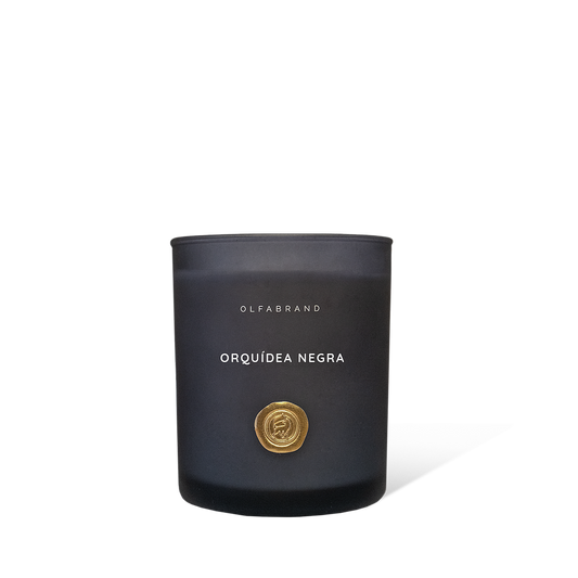 Vela Artesanal Orquidea Negra 300g