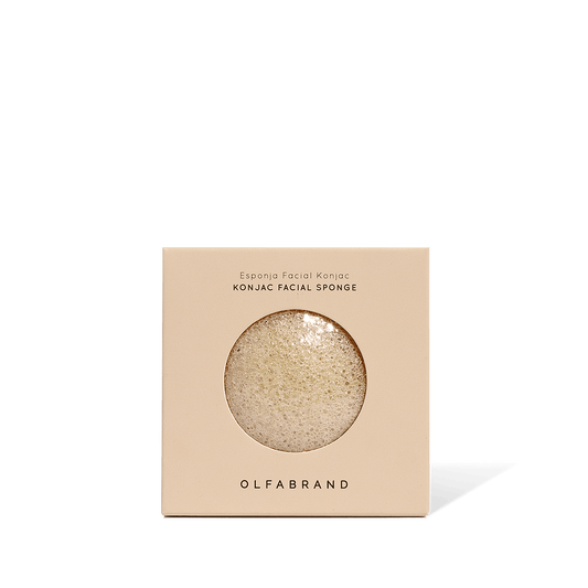 Esponja Facial Konjac Natural Rosada - Olfabrand