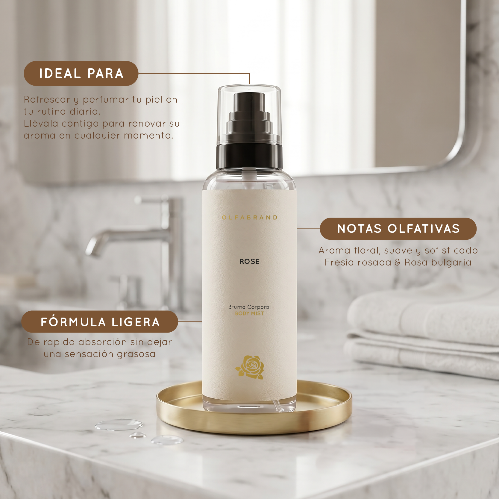 Bruma Corporal Rose 200ml