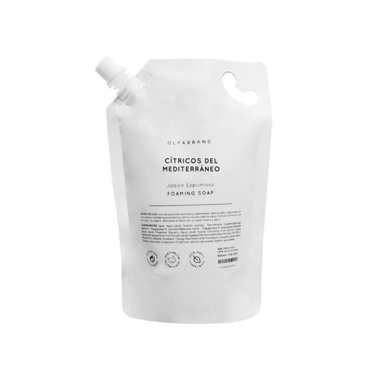Sachet Repuesto Jabon Espumoso Citricos del Mediterraneo 500ml - Olfabrand