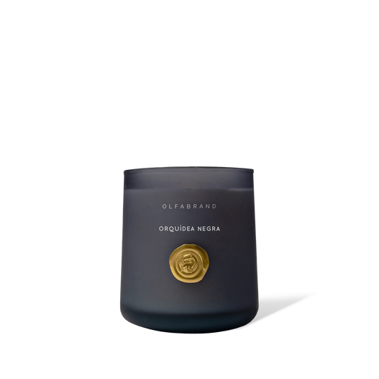 Vela Artesanal Orquidea Negra 210g