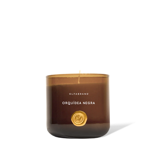 Vela Artesanal Orquidea Negra 210g