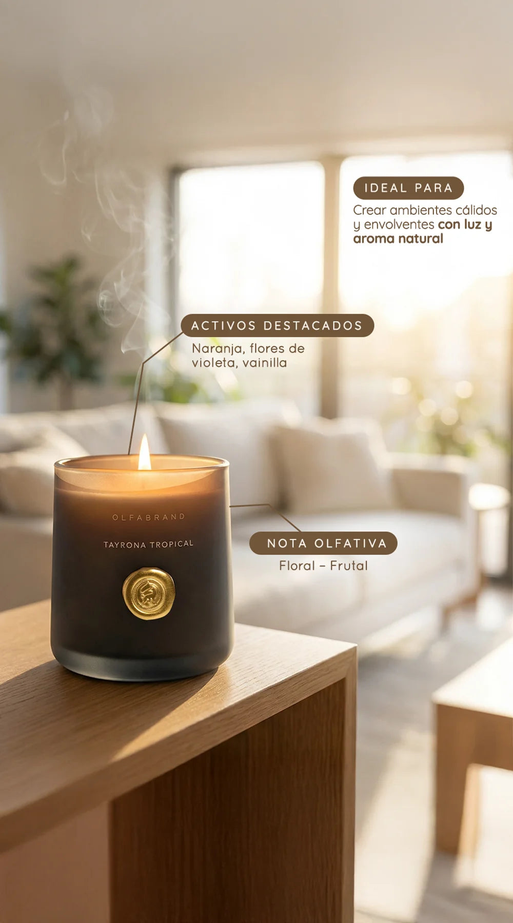 Vela Artesanal Tayrona Tropical 210g