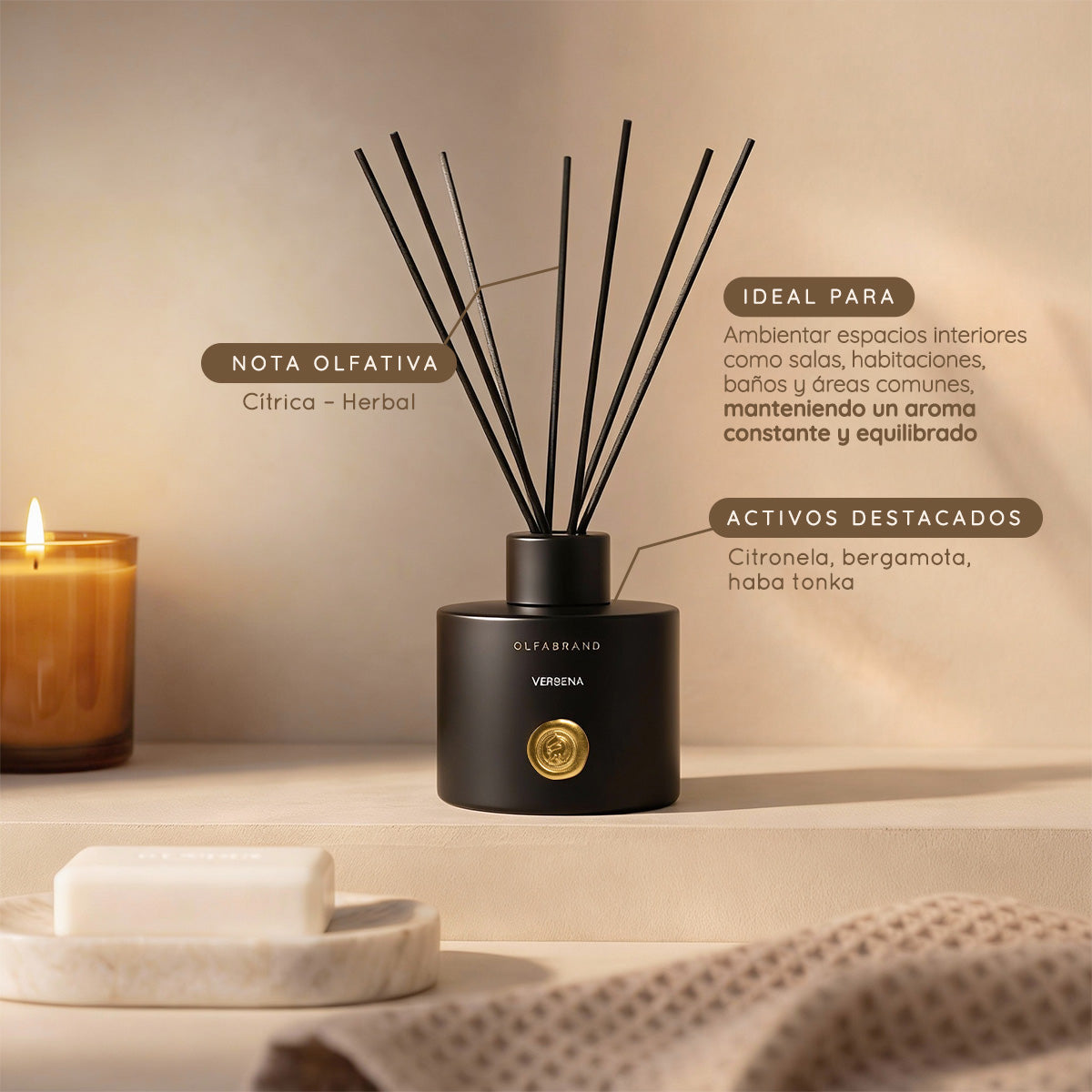 Difusor de aromas Reed Verbena  100ml